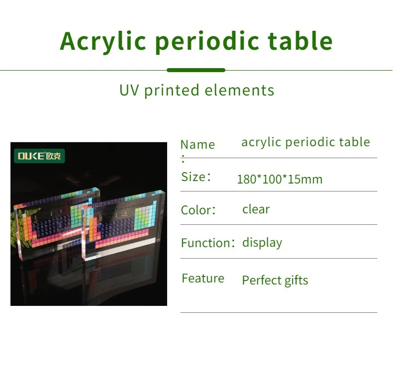 acrylic periodic table