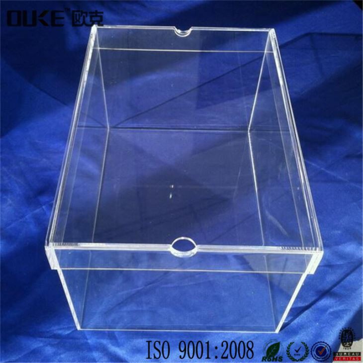 Jump Man Clear Acrylic Shoe Storage Boxes With Cheap Price