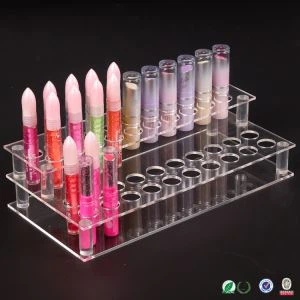 Penyimpan lipstik Acrylic Organizer Lipstik dengan Kompartemen