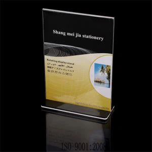 Tabletop Vertikal Clear Acrylic Restaurant Menu Holders Table Stand