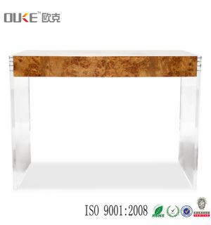 Custom Made Clear Acrylic Table Tampilan Atas untuk Penggunaan Restoran