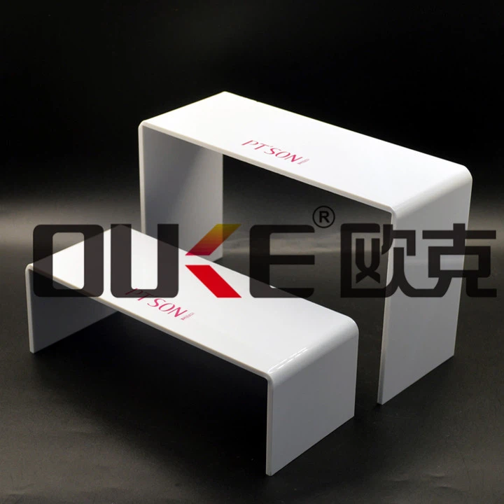 Wholesale Hot Bending Shoe Shop Display Stands Acrylic Shoe Rack