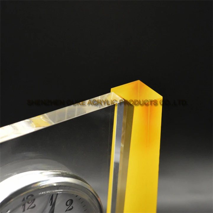 Manufacturer Sale Unique Modern Desk Bedside Clock Acrylic Table Clock