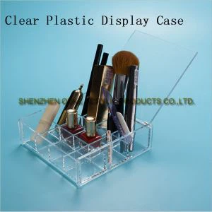 Pemasok Cina Hapus Kotak Acrylic Dengan Lids Kasus Acrylic Kecil untuk Makeup \ Cosmetic