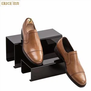 Countertop Rectangle Acrylic Shoe Stand Tampilan